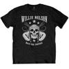 Willie Nelson Unisex Adult Skull Cotton T-Shirt