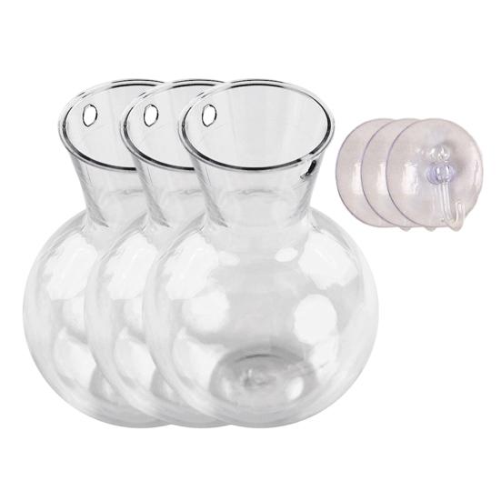 1/2/3/4/6/8Pcs Window Propagation Station Plant Propagation Glass Bulb with Suction Cup Transparent Planter Propagation Planter Terrarium Vase