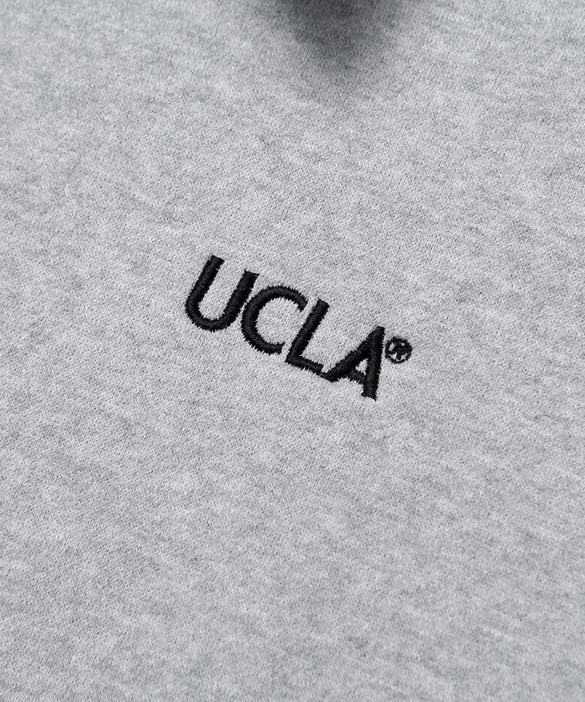 UCLA Damen passendes Kapuzen-Fleece-Sweatshirt [M-Grau(51)](Uyblt51_51)