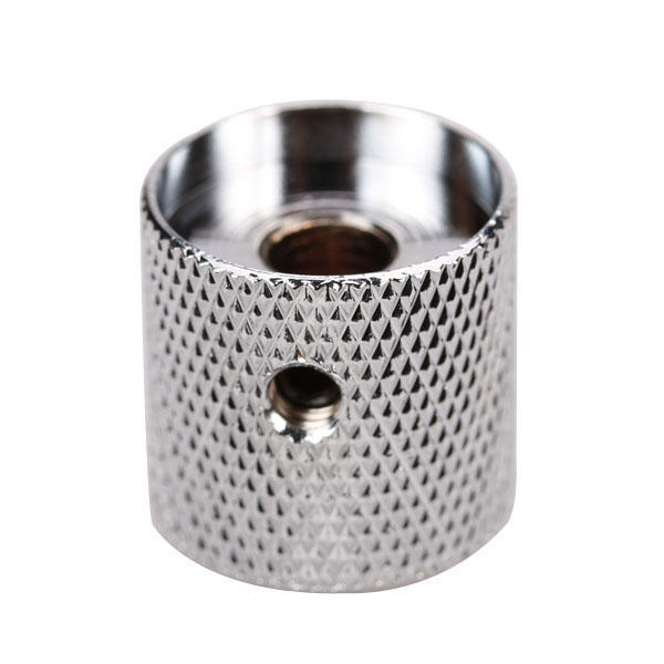 2x Chrome Metal Control Knobs Electric
