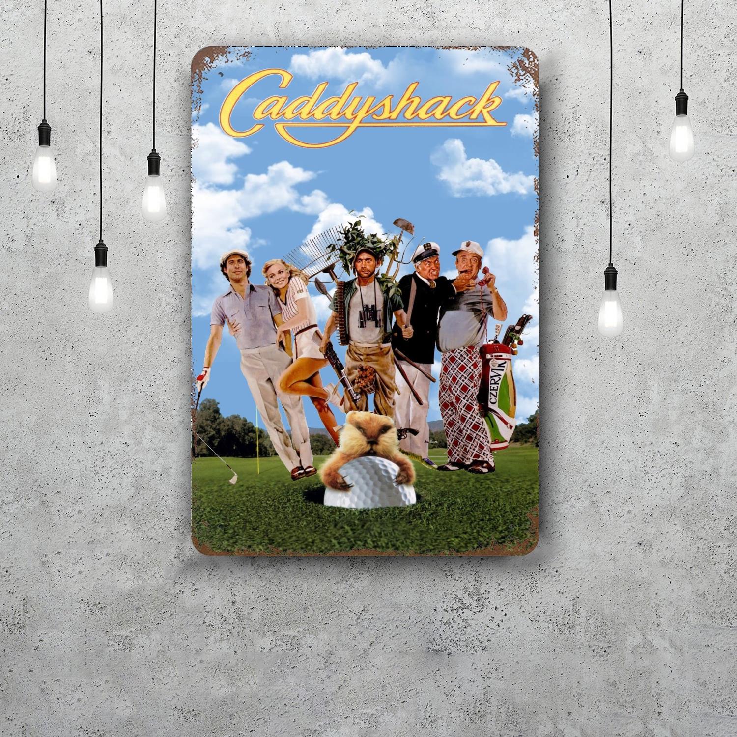

caddyshack Decor Poster Vintage Tin Sign Metal Sign Decorative Plaque for Pub Bar Man Cave Club Wall Decoration 20x30cm（7.8x11.8inch）