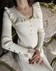 High Waist Ruffled Maxi Dresses For Women Autumn Winter Knitted Slim Long Dress Women's Vintage Dress Woman Retro Elegant