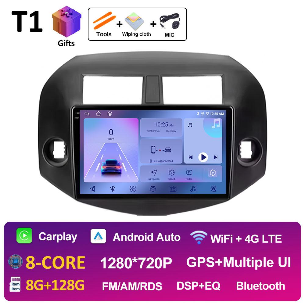 Android Auto Wireless Carplay For Toyota RAV4 3 XA30 2005 2006 2007 2008 2009 2010 - 2013 Car Video Radio Multimedia Player WIFI