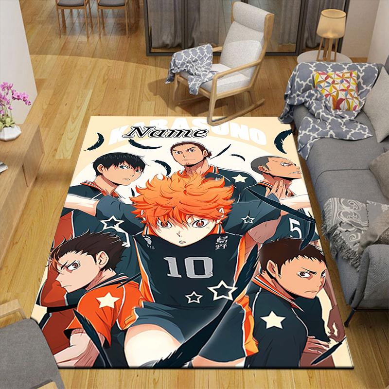Custom 1Pc Haikyuu Name Artwork Rug Office Carpet Indoor Outdoor Entrance Doormat Nonslip Soft And Comfortable Living Room D2915102