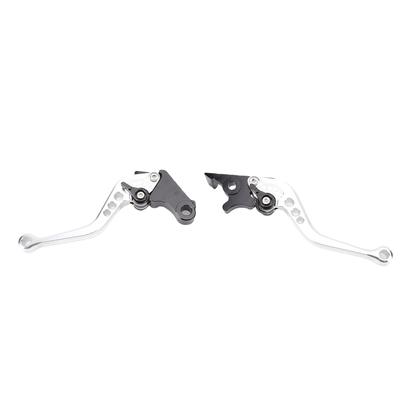 Manete de Freio Embreagem Liga de Alumínio Anodizado Ajustável Manete de Mão de Motocicleta Substituição para GB350S CB350 RS Prata