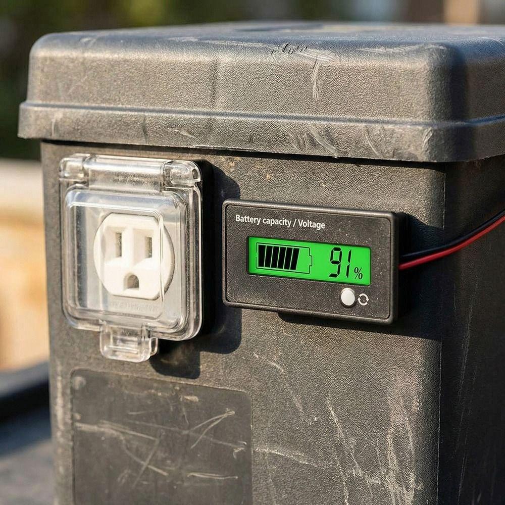 Monitor Battery Capacity Indicator Voltage Meter Battery Capacity Gauge  Percentage Display