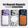Magnetic Case For Samsung Galaxy S26 S25 S24 Ultra S23 S24 S25 FE For Magsafe Wireless Charge Whale Print Soft TPU Phone Cover