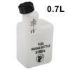 Bottiglia Miscelazione Carburante e Olio Per Motoseghe Decespugliatori Capacità 1L Tappo Bianco