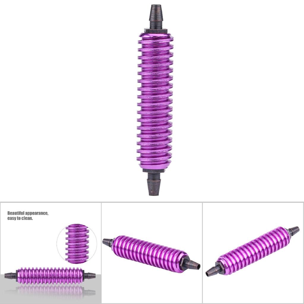 Aluminum Alloy Back Pressure Cooler Fit RC 18 110 Nitro Car Buggy Truck (Purple)