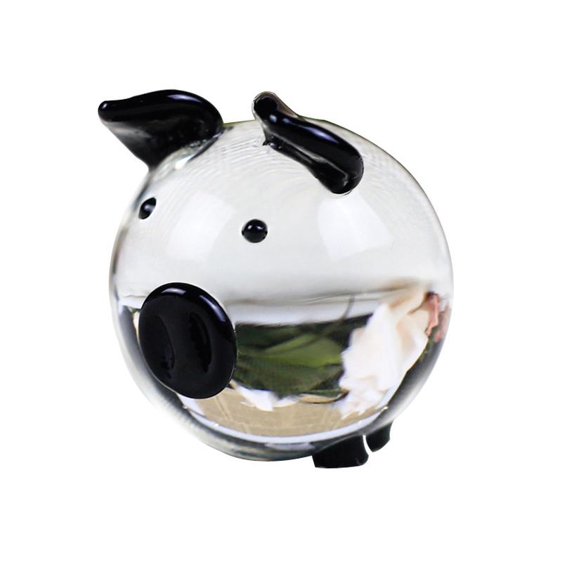 Cute Pig Crystal Figurines Miniatures Handmade Glass Animal Pet Crafts Home Decor Kids Gifts