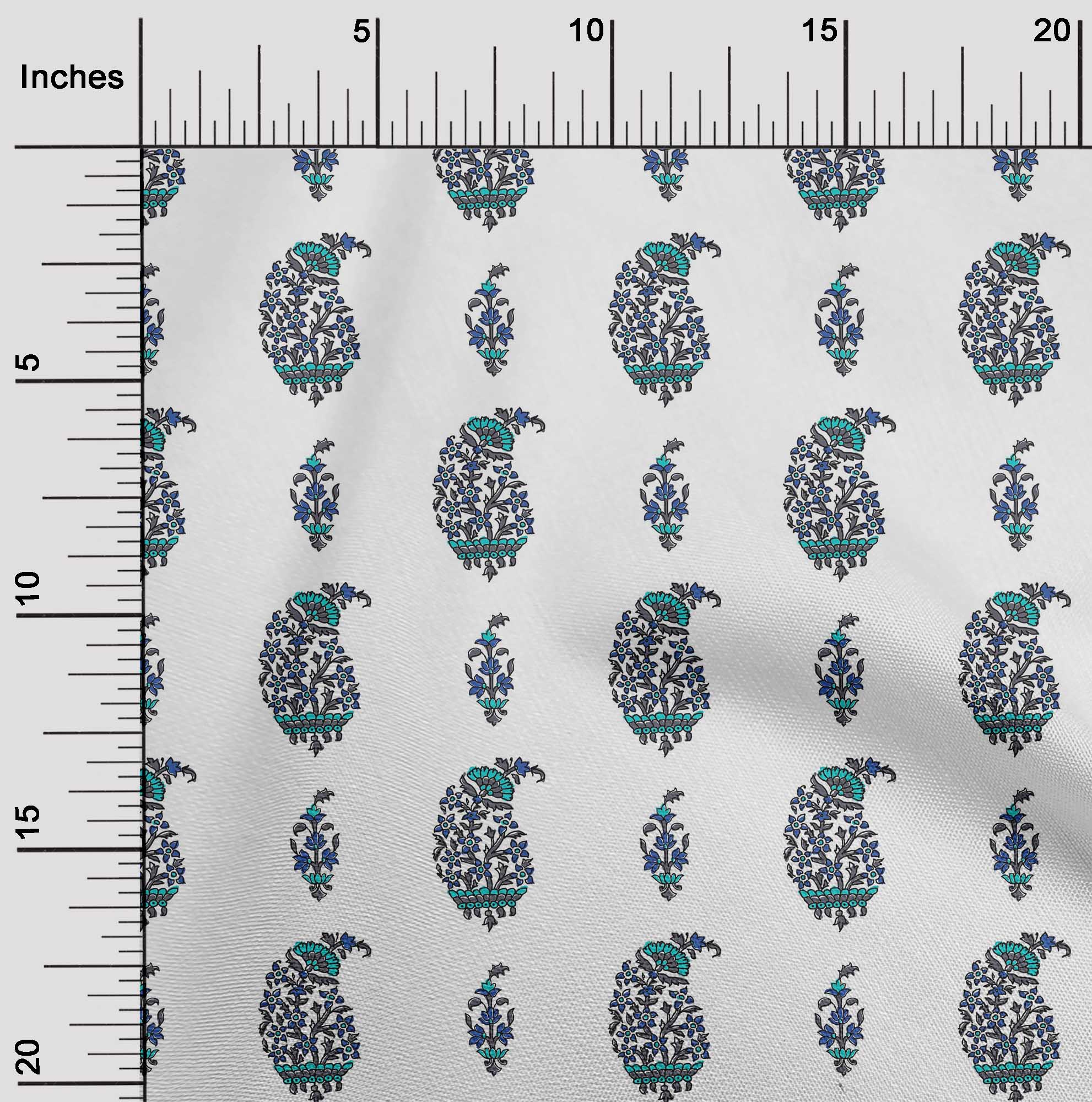 

OneOone Cotton Flex Світло-жовта тканина з квітковими блоками Швейні ремісничі проекти Принти на тканині 40 дюймів 42 Inch Wide - Viscose Chiffon білий