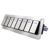 Durable Metal 2-8Gang Rocker Switch Panel with LED Light Waterproof and Overload Protection for Car Card Vehicle and Vessel