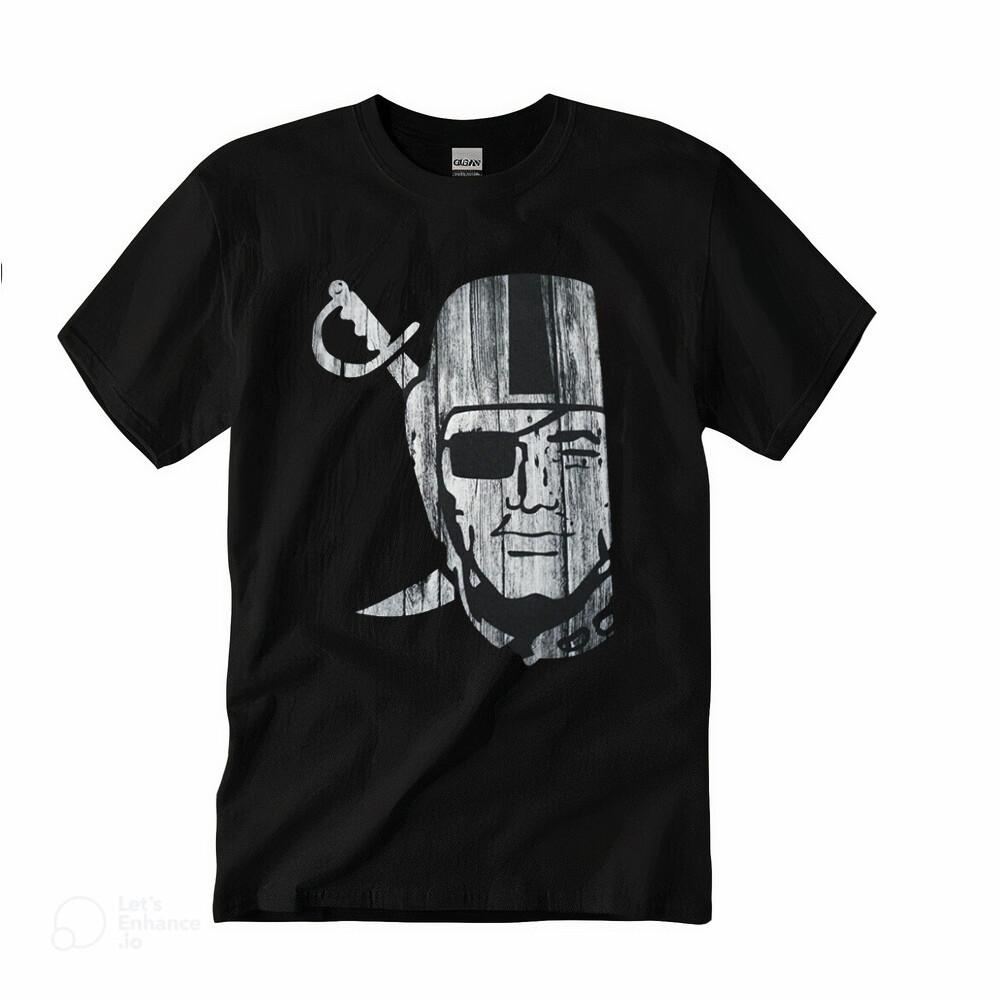 RAIDER NATION T-shirt Raiders Silver Black Men s Tee, Unisex Crewneck,Trend Tee M