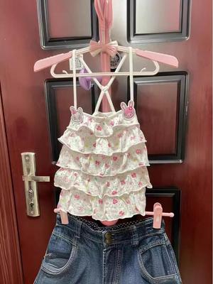 Japanese Cute Vintage Bow Camisole - Sweet Summer Girl's Top