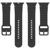 Wave Pattern Silicone Strap: Compatible with Apple Watch Series 7/8/9/10, Colorful Buckle, Ultra Replacement Wristband
