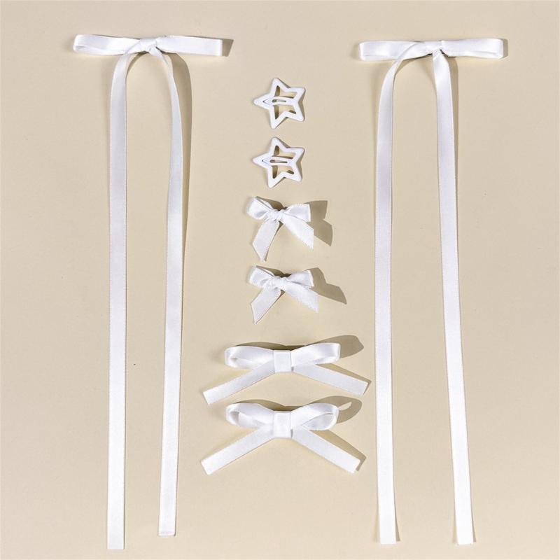 Stylish Butterfly Hair Ribbon Accessory Elegant Hairpin Fashion Hair Clip For Braids And Ponytails In Multiple Color