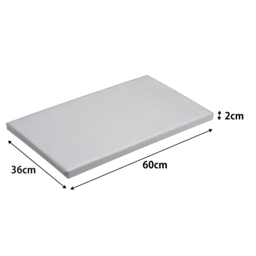 Yamazaki Basic Flat Ironing Board, Aluminum Coated, Approx. W60 X D36 X H2cm, Lightweight, Slim Storage, Tabletop, 3633