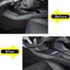 For Tesla Model 3 2023-2025 Soft Carbon Fiber Car Central Control Side Panel Trim Decorative Stickers Car Interior Accessories