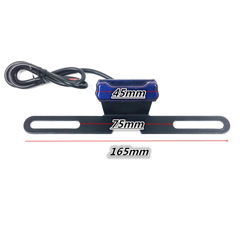 Universal License Plate LED Light Motorcycle Accessories For HONDA SUZUKI KAWASAKI DUCATI BMW CNC Lamp Bracket