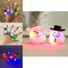 Unique Christmas Glow In The Dark Cartoon Rubber Rings For Children And Adults