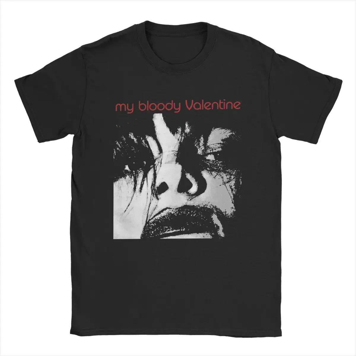 

Забавная футболка My Bloody Valentine для мужчин, хлопковая футболка с круглым вырезом, футболка с коротким рукавом, классические топы#Цвет XXXXXL чёрный