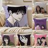 TV Series NNevertheless Cushion Cover Silky Short Plush Sofa Pillow Cover Hidden Zipper Soft Dustproof Case for Home Decor