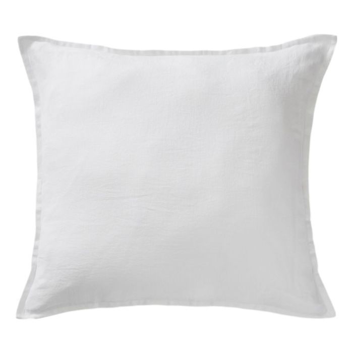 Decorative Pillowcase "Soline" 80 X 80 Cm "Washed Linen" the Butterfly Effect - Soline Chalk - - Soline Chalk - Pillowcase 80 X 80 Cm