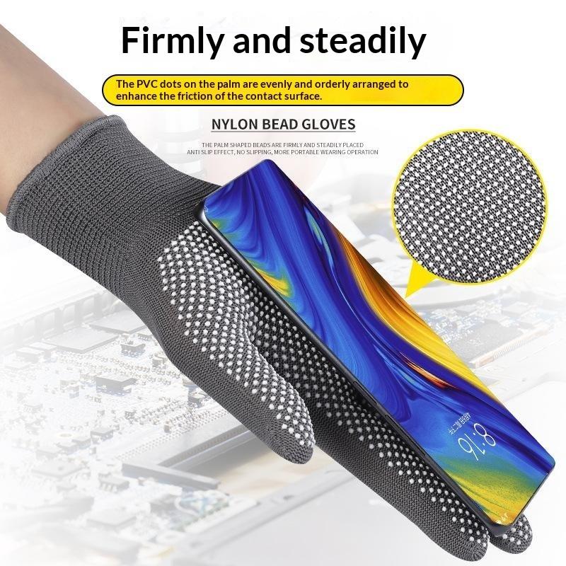 2Pcs Nylon Gloves Breathable Non-Slip For Cycling Fishing Camping Unisex Multicolor Work Protection Labor Protection Gloves