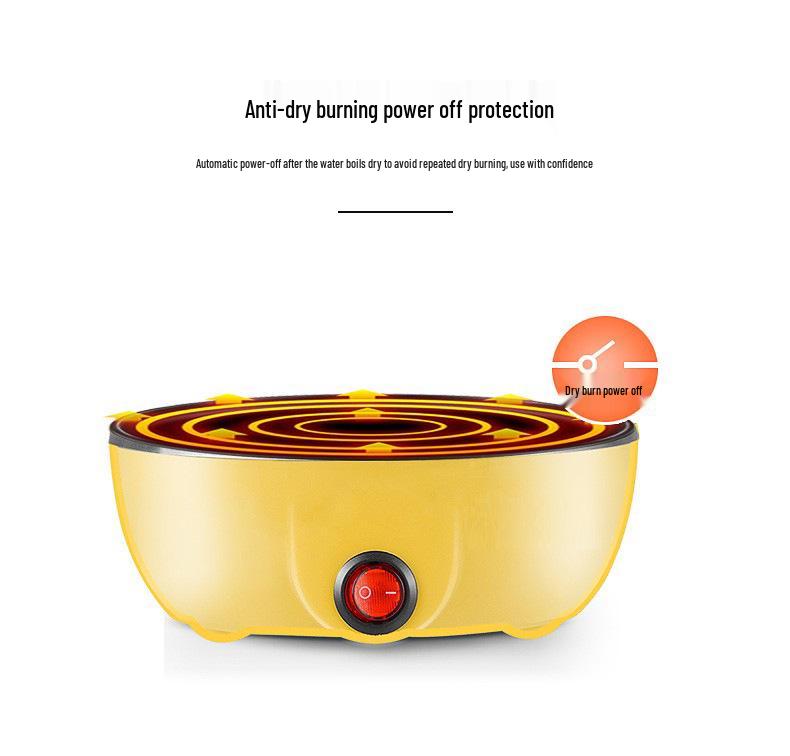 Compact Dual-Layer Stainless Steel Egg Steamer & Breakfast Maker