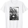Kraken Monster T-Shirt Steampunk Jules Verne 20.000 Meilen unter dem Meer Segeln Ozeane Tee
