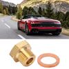Pressure Temperature Gauge Sender Adapter, 1/8in NPT to M14x1.5 Male Universal, Metal, Polished, Temperature or Pressure Gauge Sender Adaptor, Auto