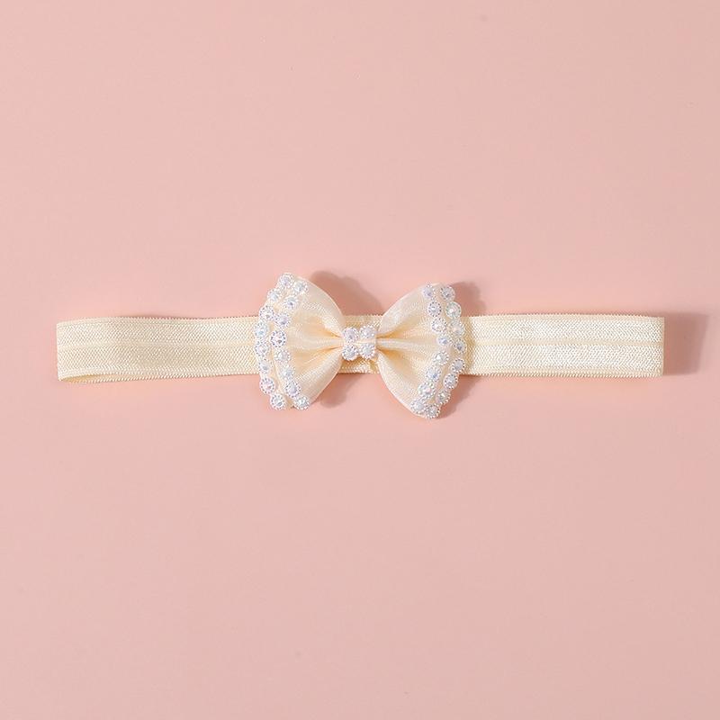 

Toddler Baby Girls Headband Elastic Bow Hairband