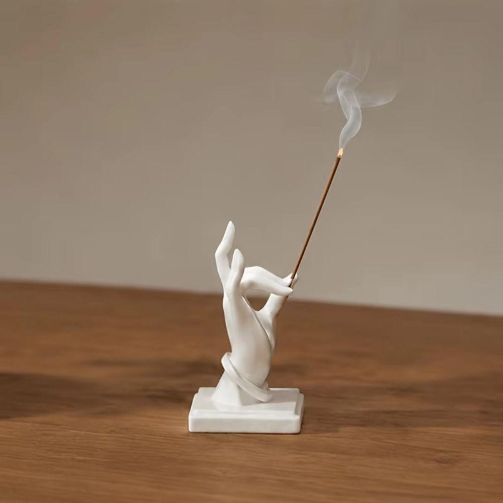 Zen Style Hand Incense Holder Plastic Finger Shaped Incense Stand  Spa