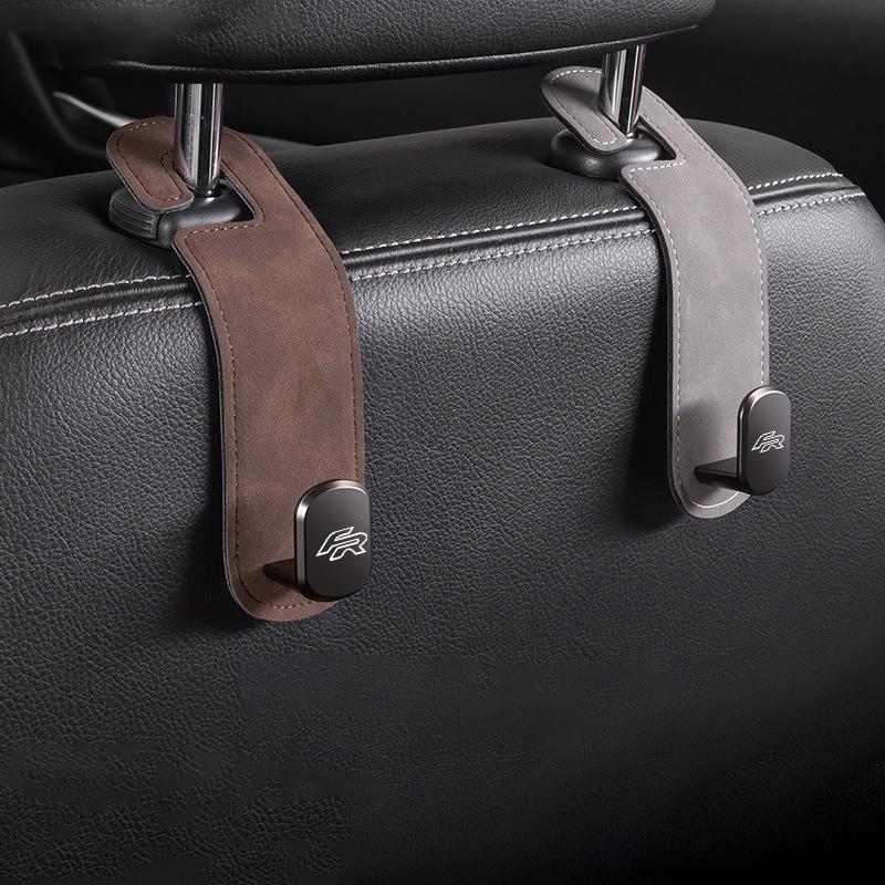 Car Seat Back Hook Suede Rear Storage Storage Small Hook For Seat FR Leon Ibiza Altea 5f Mk2 Mk3 TARRACO Auto Interior Accessory Ibz023