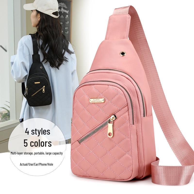 Women's 2022 Korean Style Crossbody Chest Bag - Sporty Oxford Cloth Front Bag for Street Wear