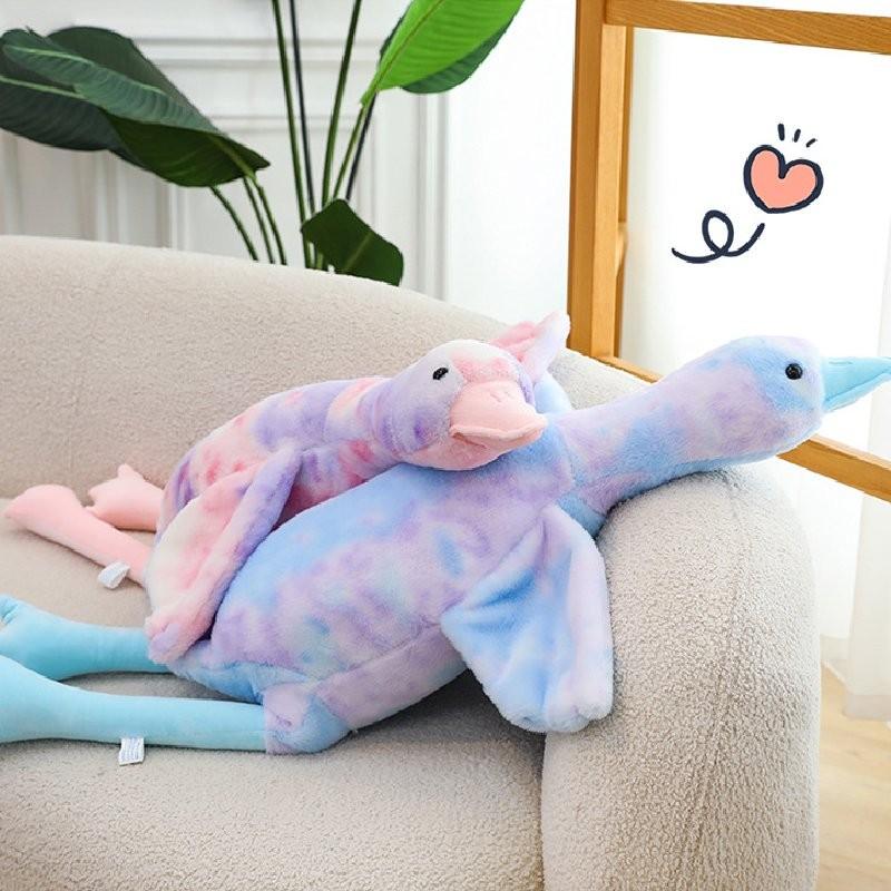Goose Dye Tie Plush Toy Dolls Room Decoration Ornaments Children Christmas Gifts