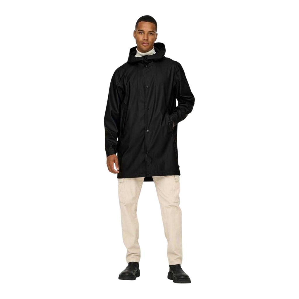 Only Mens Water Repellent Regular Raincoat