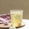 Heat Resistant Borosilicate Glass Flower Cup, Floral Glass Cup, Milk, Juice & Breakfast Drinking Glass