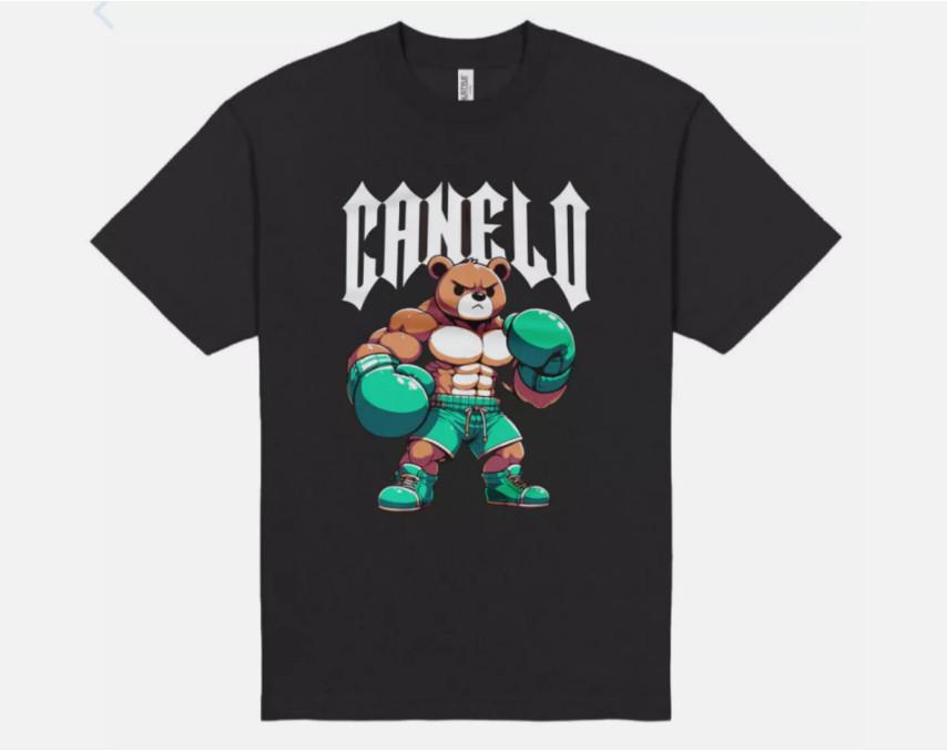 

Saul Canelo Alvarez Boxing Bear T Shirt New S-5XL New Boxing Tee Unisex T-Shirt M