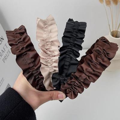 2023 Mode Hårband Hårbyglar Koreanska Enfärgade Pannband Designer Brett Hårband För Kvinnor Flickor Håraccessoarer Huvudbonader