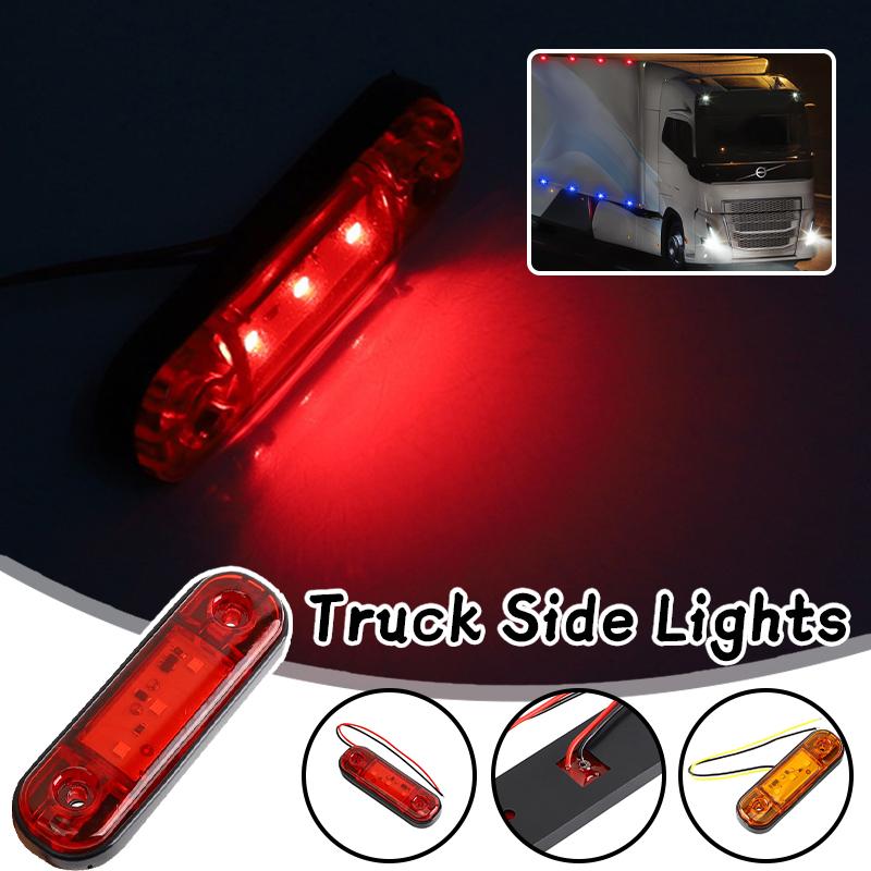 10PCS Universal Truck Side Lights 3LED Side Marker Car Lights Warning Indicator Lamp For Cars Trailer Trucks Boat Bus Caravan RV