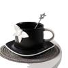 Nordic Style Minimalist Art Internet Celebrity Butterfly Ceramic Coffee Cups And Saucers, Home Office Exquisite Gifts Fashion Cups And Saucers