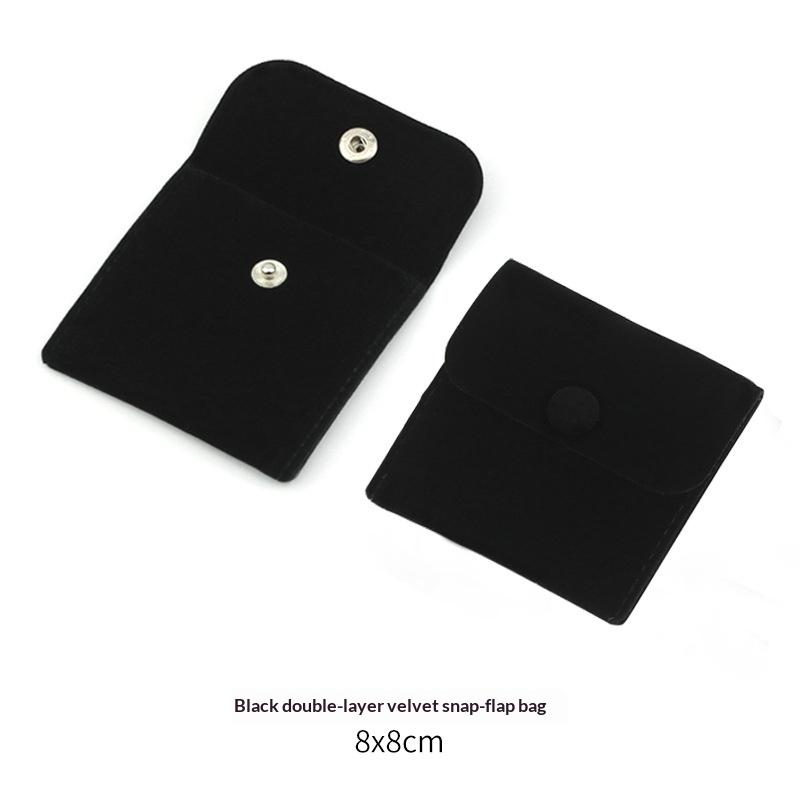 Velvet Jewelry Pouch Premium Soft Snap Bag for Earrings Bracelets Necklaces Wedding Party Gift Packaging Solution
