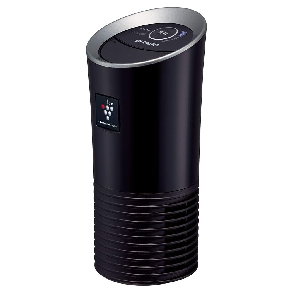 Sharp IG-KC15-B Plasmacluster Ion Generator Car Cup Holder Type Black Portable Air Purifier