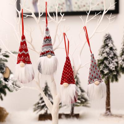 3/4PCS Christmas Gnome Elf Doll Pendant Xmas Tree Ornament Home Decor Merry Christmas Navidad Natal New Year 2025 Party Supplies