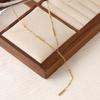 18K Gold Y-Shaped Tassel Cross Necklace for Women - Stainless Steel, Colorfast Clavicle Chain Sweater Accessory