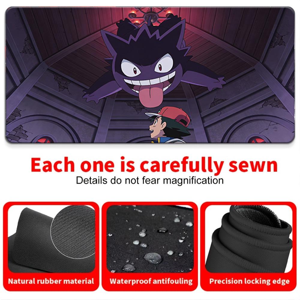 Blue Gyarados Gengar Gaming Mouse Pad NonSlip Desk Mat 30x80x0.2cm