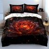 "Glowing Rose Art Decor Set" Soft Comfortable Duvet Cover Bedding Set Included 1*Duvet Cover & 2*Pillowcases gift