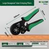 Needle-type Tube Terminal Crimping Pliers, Multi-functional Four-sided Cold Press for Electricians