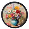 Floral Bouquet Print Tire Cover Universal Wheel Protection for SUV Trailer Truck